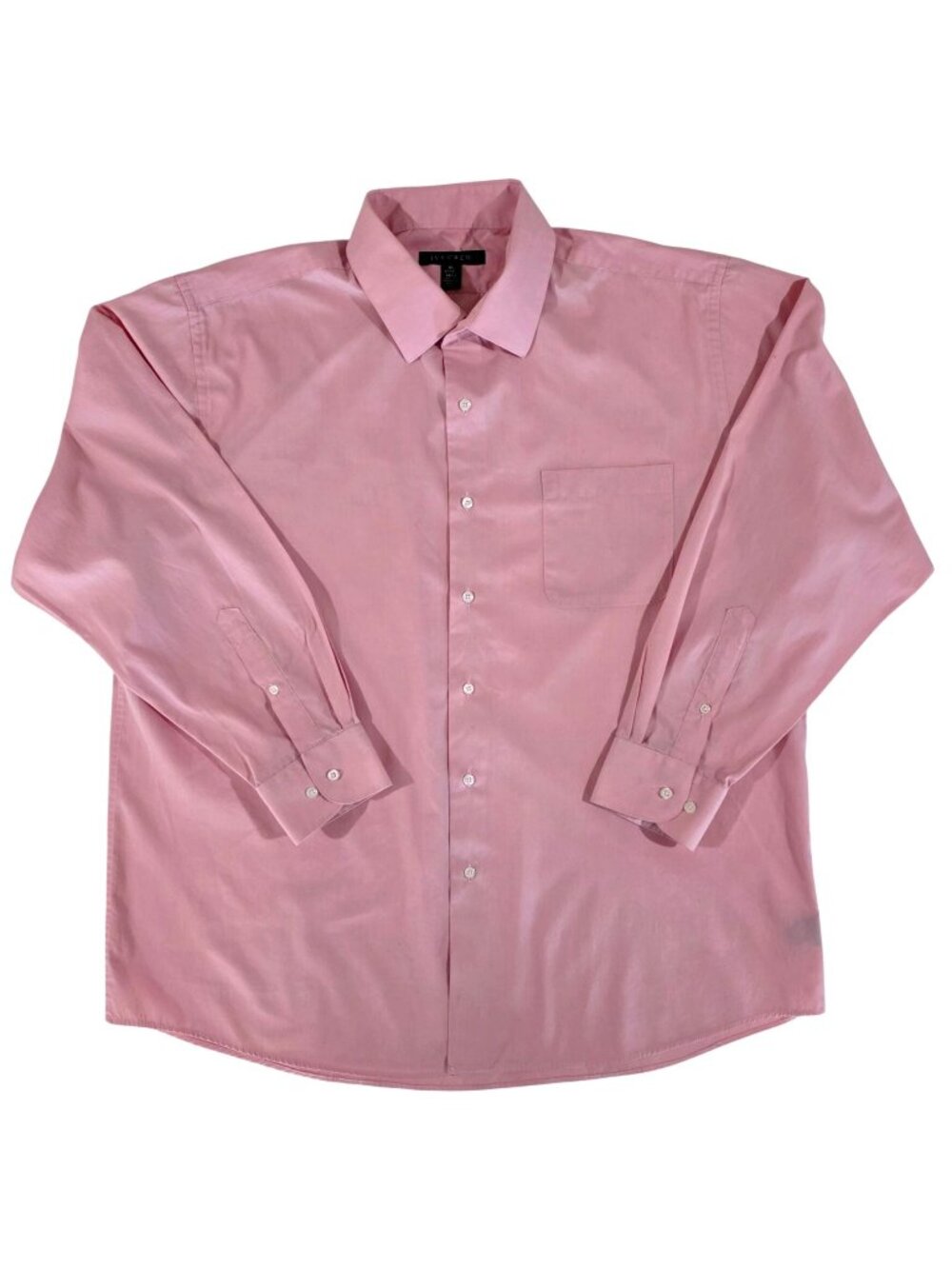 Ivy Crew Pink Cotton Long Sleeve Button Up Dress Shirt Men's Size XL 17-17.5